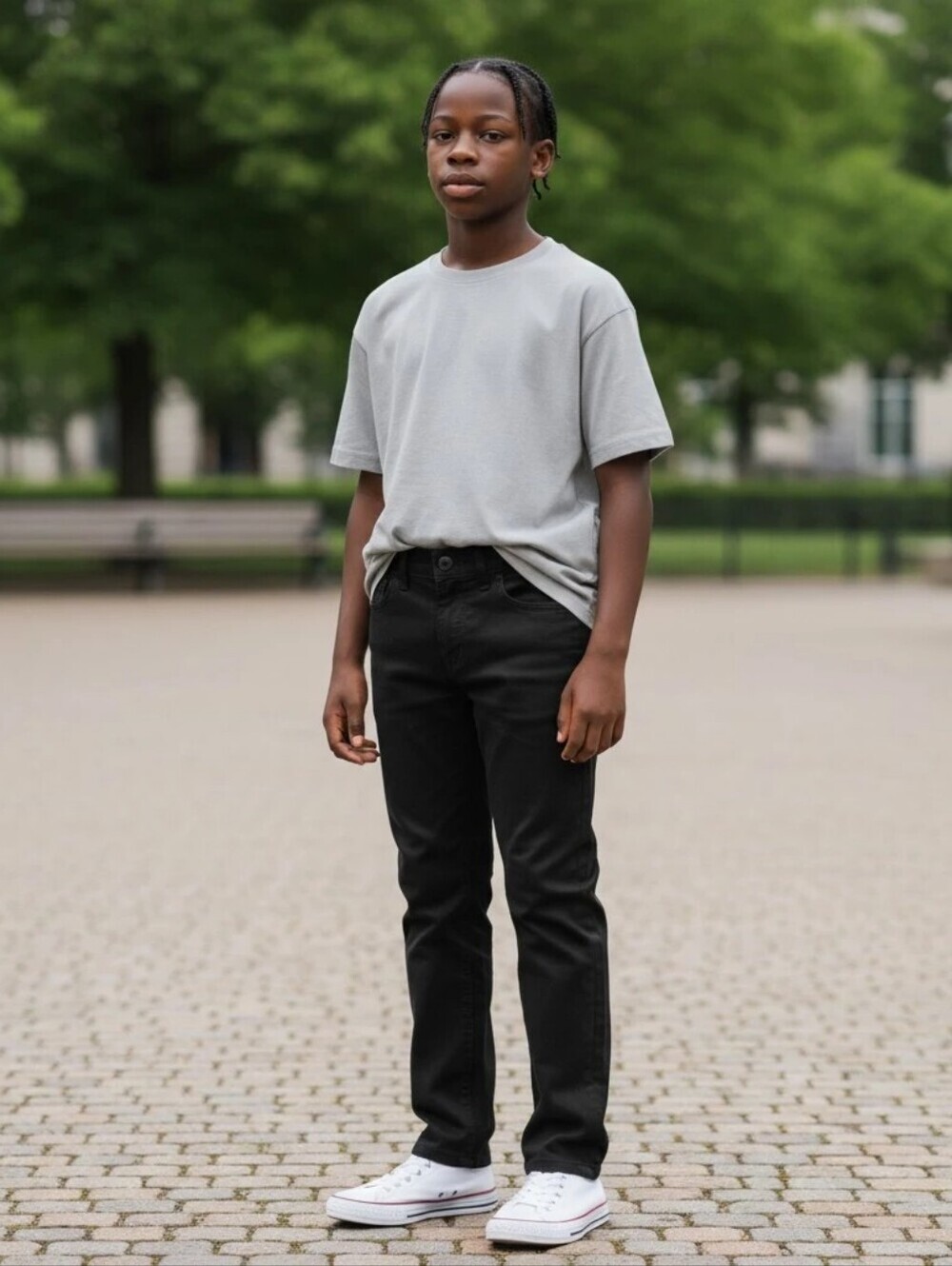 Urban Pipeline Boys (12) Black Khaki Pants